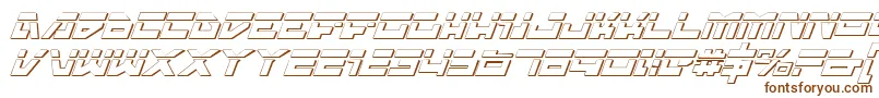 Шрифт TrajiaLaserItalic3D – коричневые шрифты
