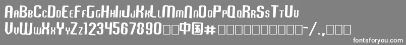 Vixene Font – White Fonts on Gray Background