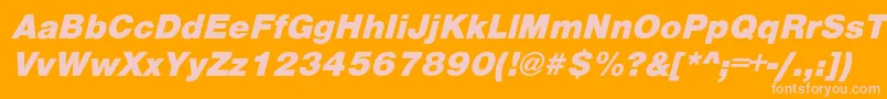 More about PartridgeoblHe Font PartridgeoblHe Font – Pink Fonts on Orange Background