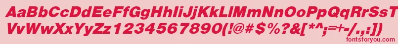 PartridgeoblHe Font – Red Fonts on Pink Background