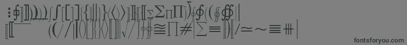 QuantaPiFiveSsi Font – Black Fonts on Gray Background