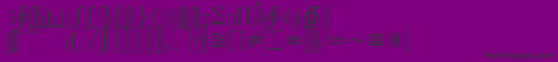 QuantaPiFiveSsi Font – Black Fonts on Purple Background