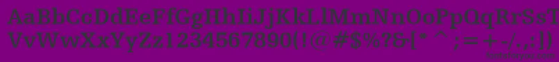 Шрифт HumanistSlabserif712BoldBt – чёрные шрифты на фиолетовом фоне