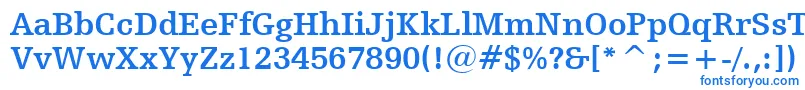 HumanistSlabserif712BoldBt Font – Blue Fonts on White Background