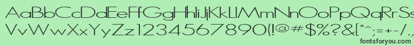 MicroSerifLight Font – Black Fonts on Green Background