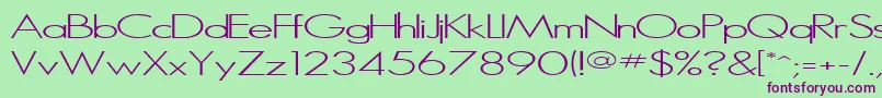 Шрифт MicroSerifLight – фиолетовые шрифты на зелёном фоне