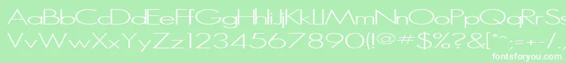 MicroSerifLight Font – White Fonts on Green Background