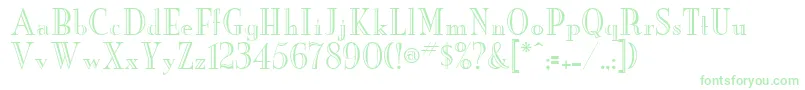 NewYorkerEngraved Font – Green Fonts on White Background