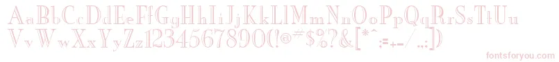 NewYorkerEngraved Font – Pink Fonts on White Background