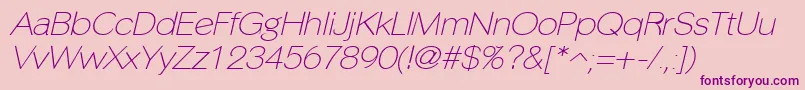 PhinsterfineItalic Font – Purple Fonts on Pink Background