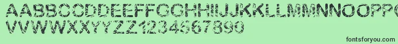 Blambu Font – Black Fonts on Green Background