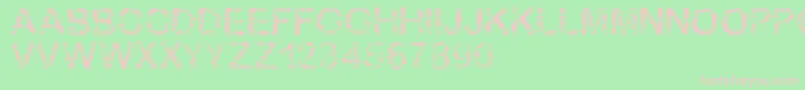 Blambu Font – Pink Fonts on Green Background