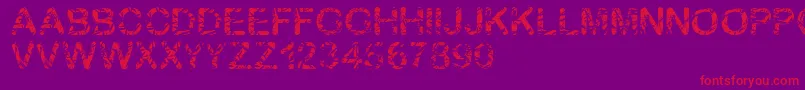 Blambu Font – Red Fonts on Purple Background