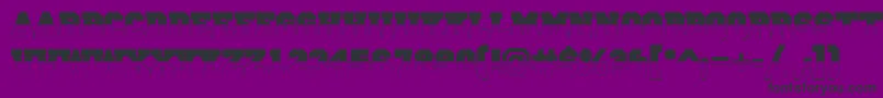 Шрифт ACampusbwBold – чёрные шрифты на фиолетовом фоне