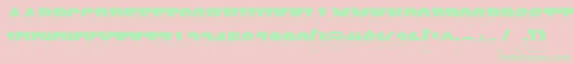 ACampusbwBold Font – Green Fonts on Pink Background