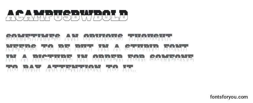 ACampusbwBold-fontti