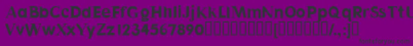 Halvar Font – Black Fonts on Purple Background