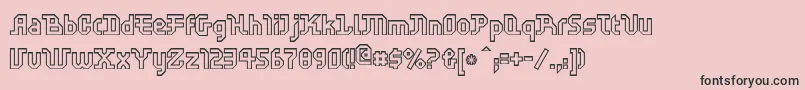 Ffscratchoutline Font – Black Fonts on Pink Background