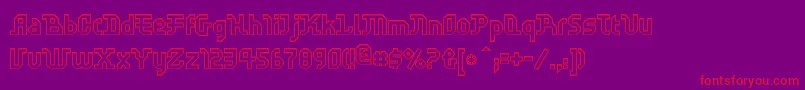 Ffscratchoutline Font – Red Fonts on Purple Background