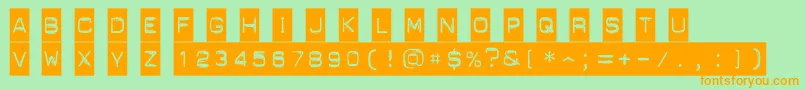 More about Punchl1 Font Punchl1 Font – Orange Fonts on Green Background