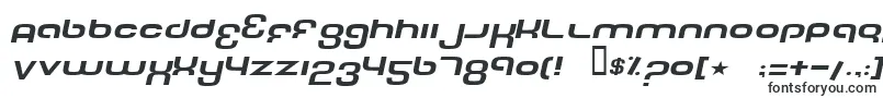 TechFontWideItalic Font – Shape Fonts