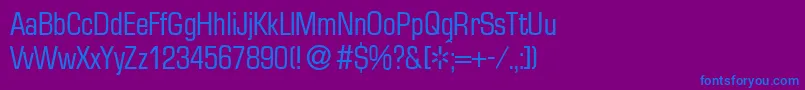 EurasiacdRegular Font – Blue Fonts on Purple Background