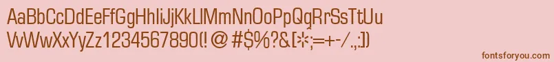 EurasiacdRegular Font – Brown Fonts on Pink Background