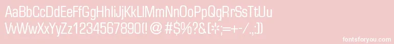 EurasiacdRegular Font – White Fonts on Pink Background