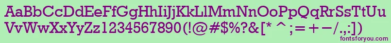 More about RodeoNormal Font RodeoNormal Font – Purple Fonts on Green Background