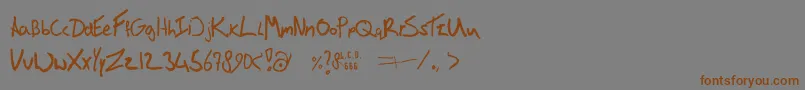 En savoir plus sur la police VictorsFont Police VictorsFont – polices brunes sur fond gris