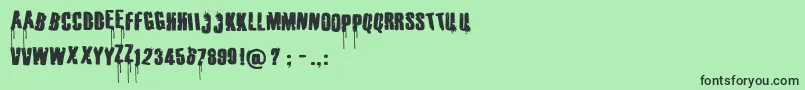 Parentssuck Font – Black Fonts on Green Background