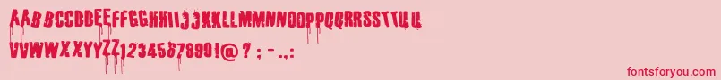 Parentssuck Font – Red Fonts on Pink Background