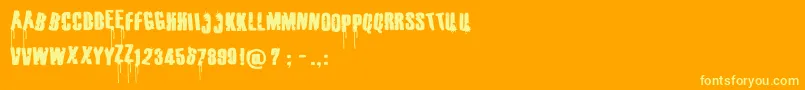 Parentssuck Font – Yellow Fonts on Orange Background