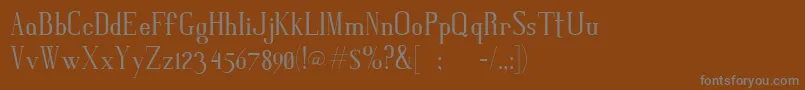 Шрифт Gris – серые шрифты на коричневом фоне