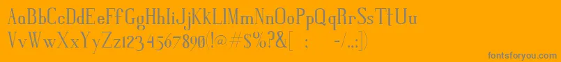 Gris Font – Gray Fonts on Orange Background