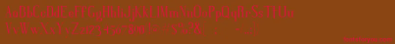 Gris Font – Red Fonts on Brown Background