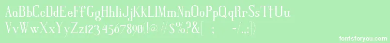 Gris Font – White Fonts on Green Background