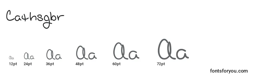 Cathsgbr Font Sizes