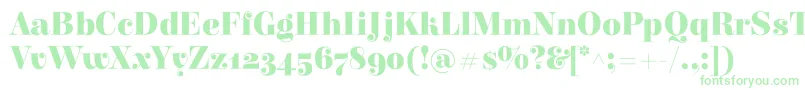 ElsieBlack Font – Green Fonts on White Background
