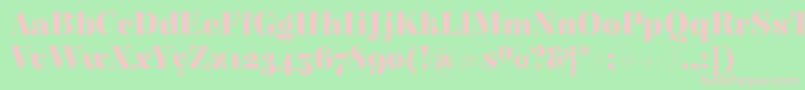 ElsieBlack Font – Pink Fonts on Green Background