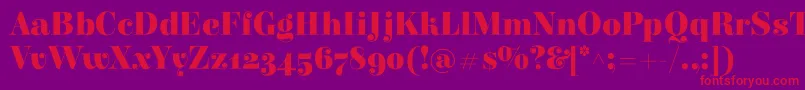 ElsieBlack Font – Red Fonts on Purple Background