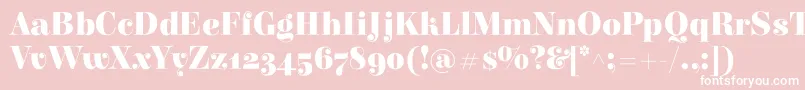 ElsieBlack Font – White Fonts on Pink Background