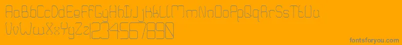 Truglaroll Font – Gray Fonts on Orange Background