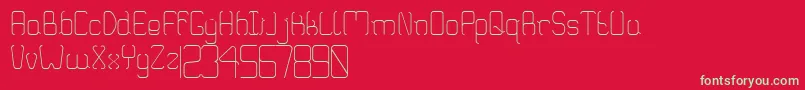 Truglaroll Font – Green Fonts on Red Background