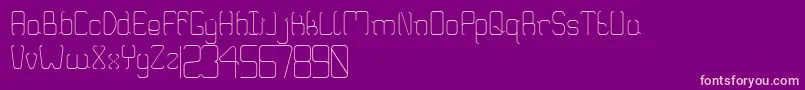 Truglaroll Font – Pink Fonts on Purple Background