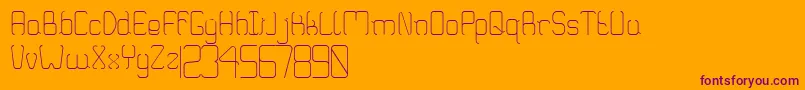 Truglaroll Font – Purple Fonts on Orange Background