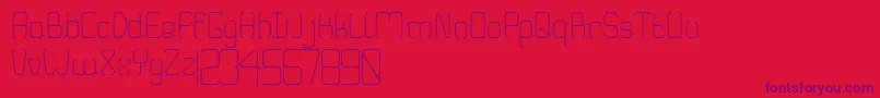 Truglaroll Font – Purple Fonts on Red Background