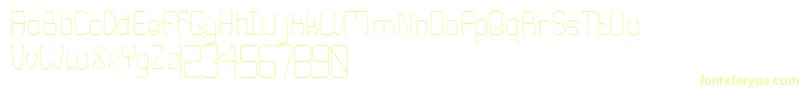 Truglaroll Font – Yellow Fonts on White Background