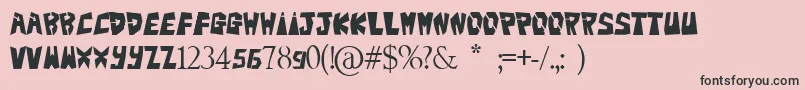Bigteezsqfinal Font – Black Fonts on Pink Background