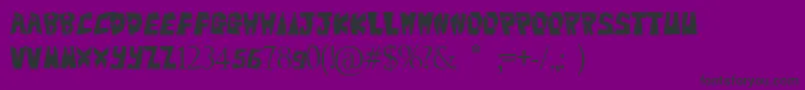Lisätietoja Bigteezsqfinal-fontista Bigteezsqfinal-fontti – mustat fontit violetilla taustalla